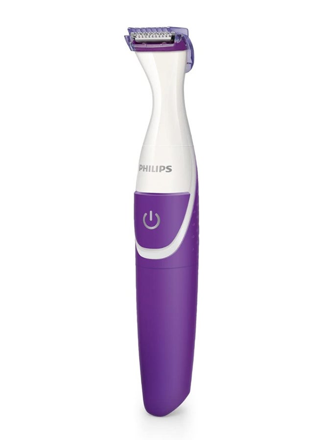 Philips - Essential Bikini Trimmer BRT383/15, Purple/White - Image 1