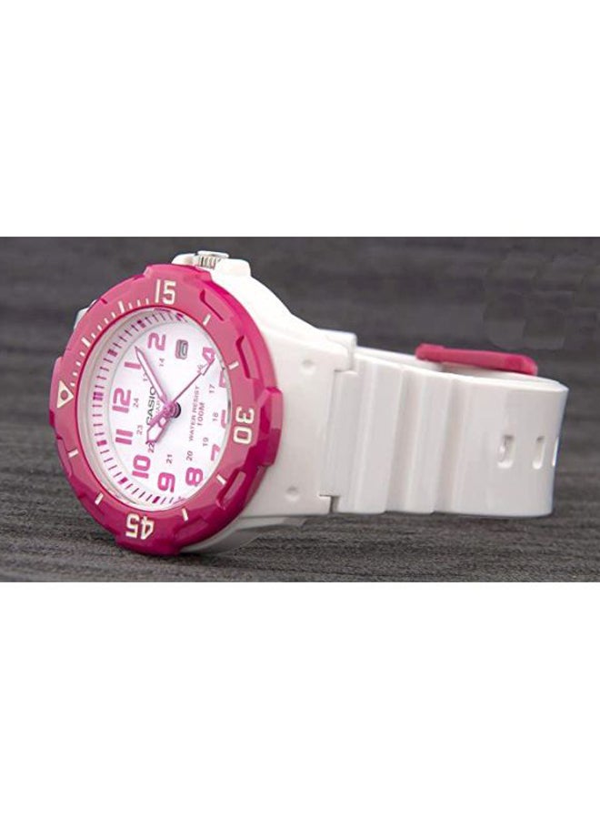 CASIO - Women's Water Resistant Analog Watch LRW-200H-4BVDF - 39 mm - White - Image 1