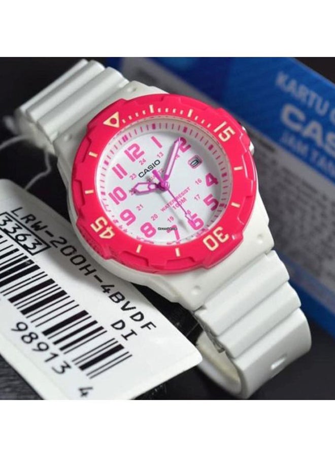 CASIO - Women's Water Resistant Analog Watch LRW-200H-4BVDF - 39 mm - White - Image 1