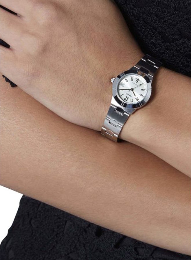 Women's Enticer Quartz Analog Watch LTP-1241D-7A2DF - 25 mm - Silver