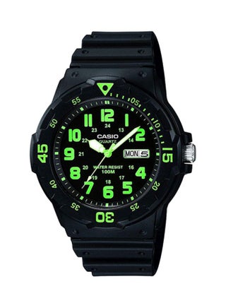 Men's Resin Analog Wrist Watch MRW-200H-3BVDF - 45 mm - Black
