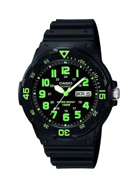Men's Resin Analog Wrist Watch MRW-200H-3BVDF - 45 mm - Black