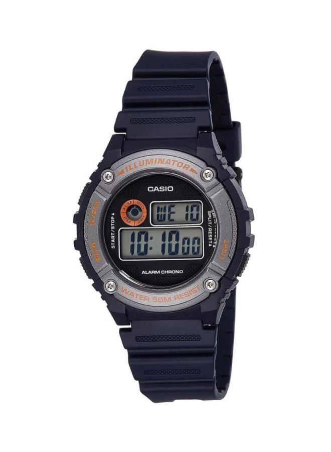 CASIO Boys' Resin Digital Quartz Watch W-216H-2BVDF - 44 mm - Blue  - Image 1