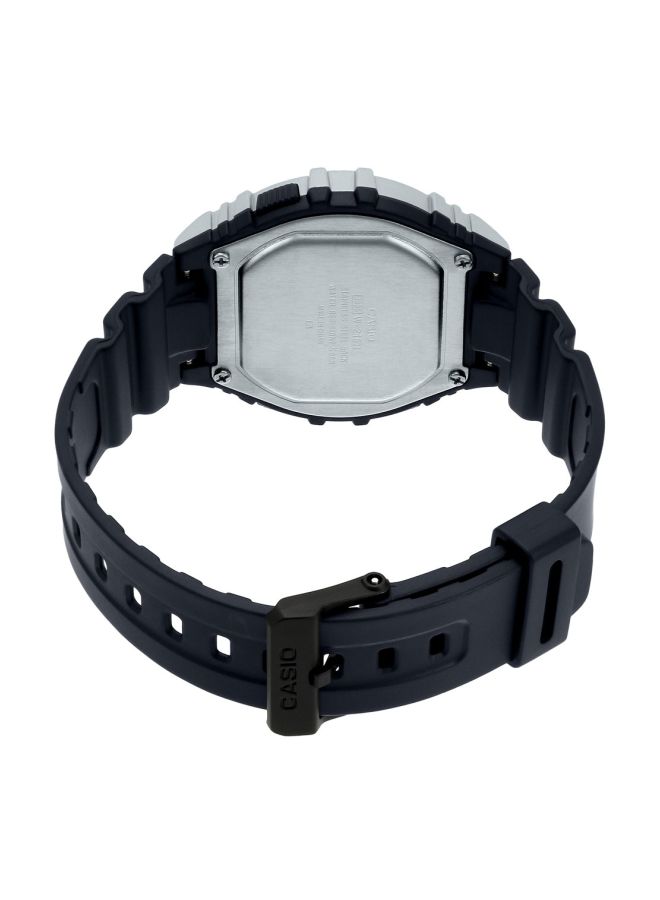 CASIO Boys' Resin Digital Quartz Watch W-216H-2BVDF - 44 mm - Blue  - Image 2