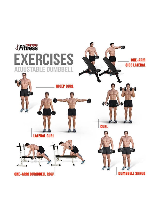 Integrated Weight Range Dumbbell Set 30kg 30kg 30kg