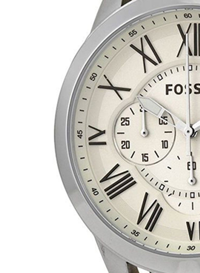 FOSSIL Men's Grant Chronograph Watch FS4735 - 44 mm - Brown  - Image 5