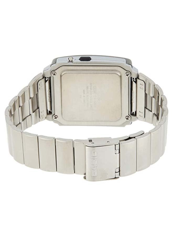 CASIO - Men's Water Resistant Stainless Steel Digital Watch CA-506--1DF - 45 mm - Silver - Image 1