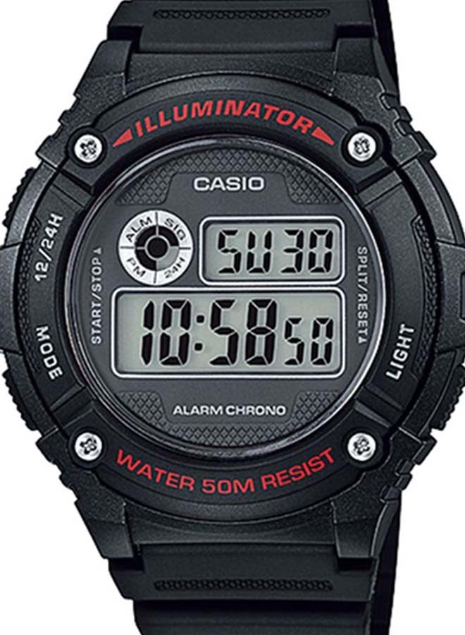 CASIO Men's Resin Digital Watch W-216H-1AVDF  - Image 2
