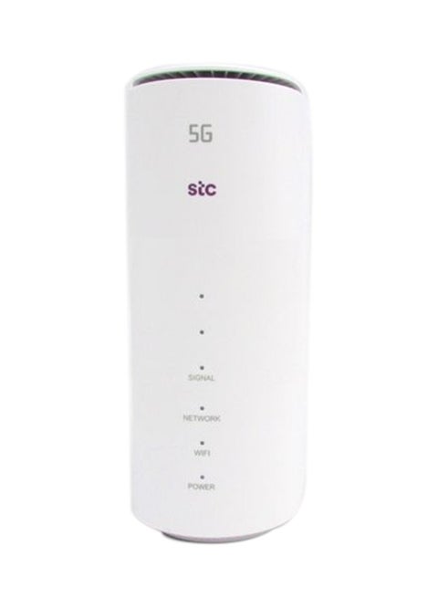راوتر 5G زد تي اي MC801A1 واي فاي 6، سرعة تصل الى 3600 ميغا بت بالثانية، نانو سيم، يعمل علي جميع الشبكات أبيض أبيض