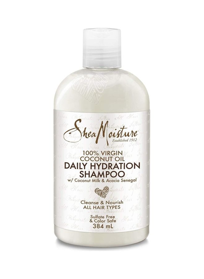 SheaMoisture 100% Virgin Coconut Oil Daily Hydration Shampoo 384ml - Image 1