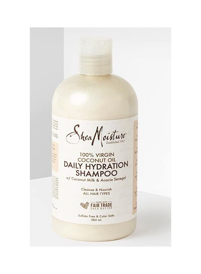 SheaMoisture 100% Virgin Coconut Oil Daily Hydration Shampoo 384ml - Image 3