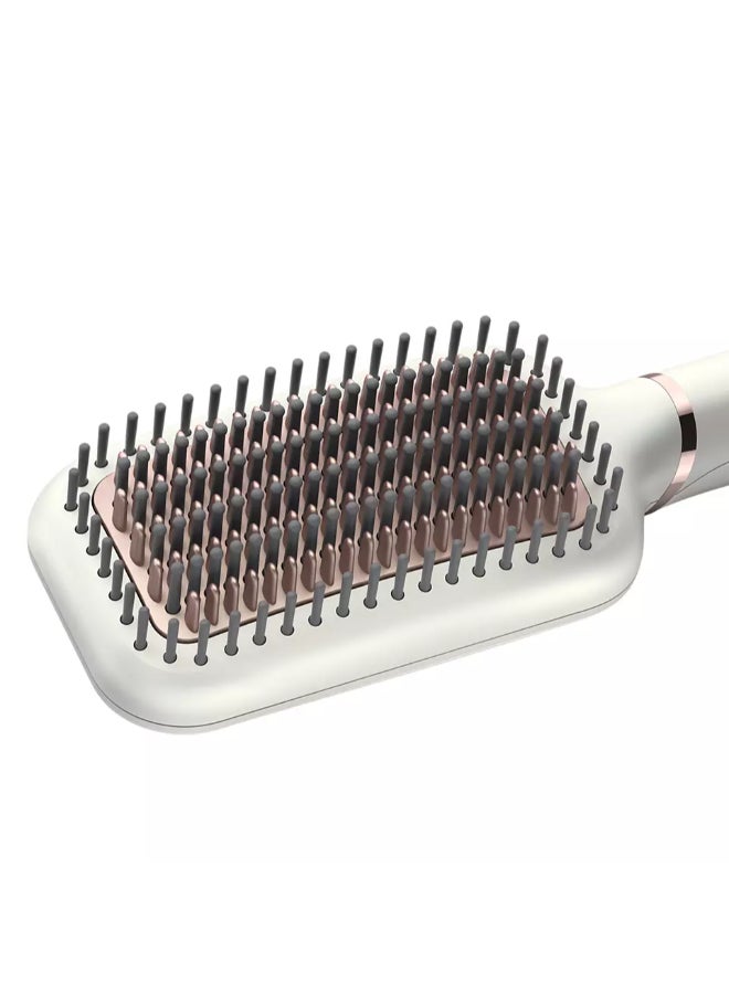 Philips - StyleCare Auto Curler And Heated Straightening Brush BHH888/03, 2 Years Warranty White/Pink - Image 1