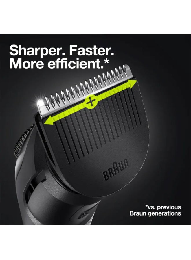 BRAUN - Beard Trimmer BT3221 With Precision Dial And Comb Black/Blue - Image 1