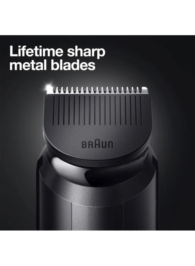 BRAUN - Beard Trimmer BT3221 With Precision Dial And Comb Black/Blue - Image 1