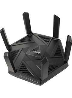 RT-AXE7800 Triband WiFi6E (802.11ax) Extendable Router, New 6GHz Band, 7800Mbps, ASUS Safe Browsing, Enhanced Network Security with AiProtection Pro and Instant Guard Sharable Secure VPN, Free Parental Controls, 2.5G Port, Link Aggregation, Smart Home | 90IG07B0-MU9B00 Black