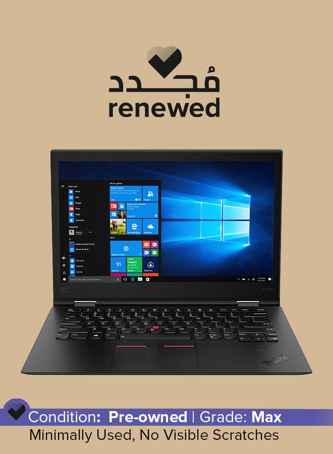 Lenovo - Renewed - ThinkPad X1 Yoga G1 2in1 Convertible Laptop With 14 inch Display,Intel Core i7 Processor/8GB RAM/256GB SSD/Intel HD Graphics/Windows 10 Pro English Black - Image 1