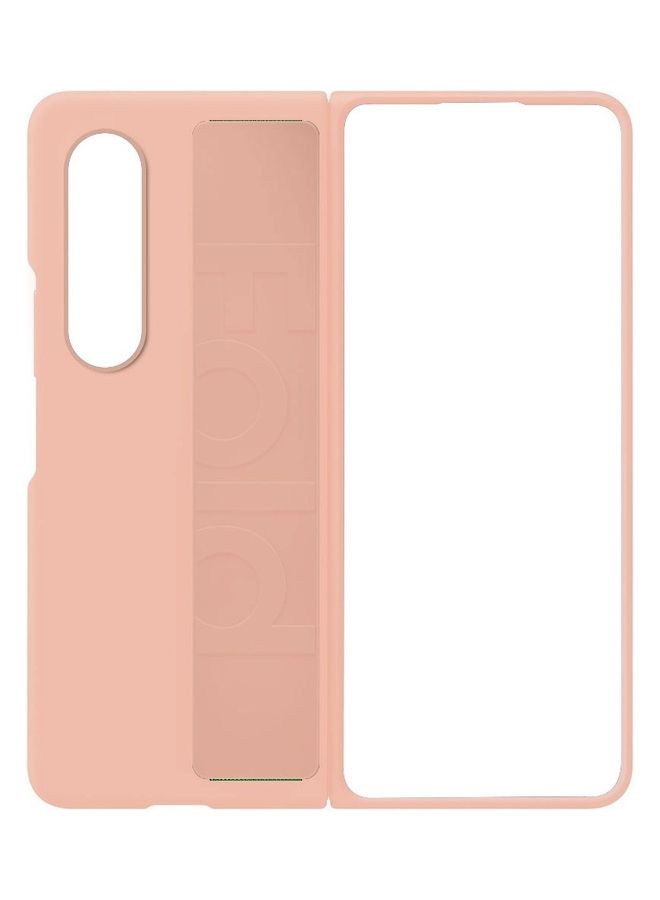 MARGOUN Silicone Grip Cover Case with Wrist Strap for Samsung Galaxy Z Fold 4 Pink - Image 3