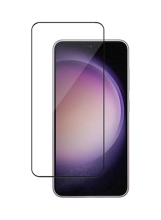 MARGOUN Tempered Glass 9H Anti-Scratch Shatterproof HD Edge to Edge Full Coverage Film 6.1 inch for Samsung Galaxy S23 Screen Protector Clear/Black - Image 3