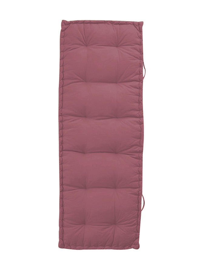 REGAL IN HOUSE Rectangular Daybed Floor Cushion Velvet Dark Pink 72x24cm  - Image 1