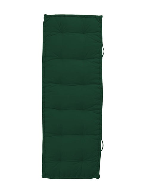 Rectangular Daybed Floor Cushion Velvet Dark Green 72x24cm