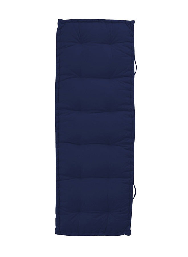 ريغال إن هاوس وسادة أرضية ديكور مستطيلة الشكل منجدة بالمخمل مخمل كحلي 72x24سم - Image 1