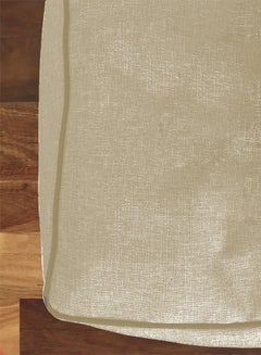 REGAL IN HOUSE Square Decorative Floor Cushion Linen Light Beige 65x65cm  - Image 3