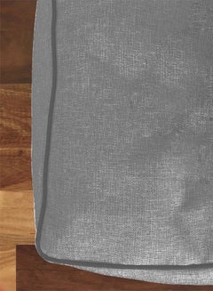 REGAL IN HOUSE Square Decorative Floor Cushion Linen Light Grey 65x65cm  - Image 3