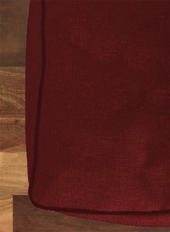 ريغال إن هاوس وسادة أرضية ديكور مربعة الشكل من الكتان كتان برغندي 65x65سم  - Image 3