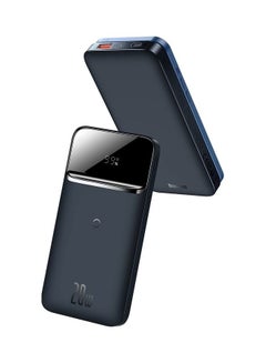 10000 mAh Magnetic Mag-Safe Wireless Power Bank 10000mAh Fast Charging PD 20W for iPhone 14,13,12 Series Blue/Black