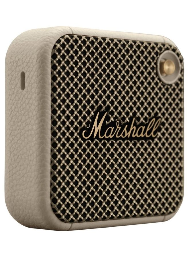 Marshall Willen Bluetooth Speaker, Wireless, 15+ Hours Playtime, Water-Resistent, Quick Charge, Stackable - Cream  - Image 2