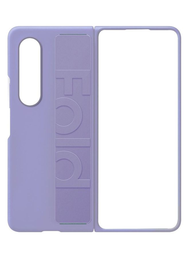 MARGOUN Silicone Grip Cover Case with Wrist Strap for Samsung Galaxy Z Fold 4 Purple - Image 3