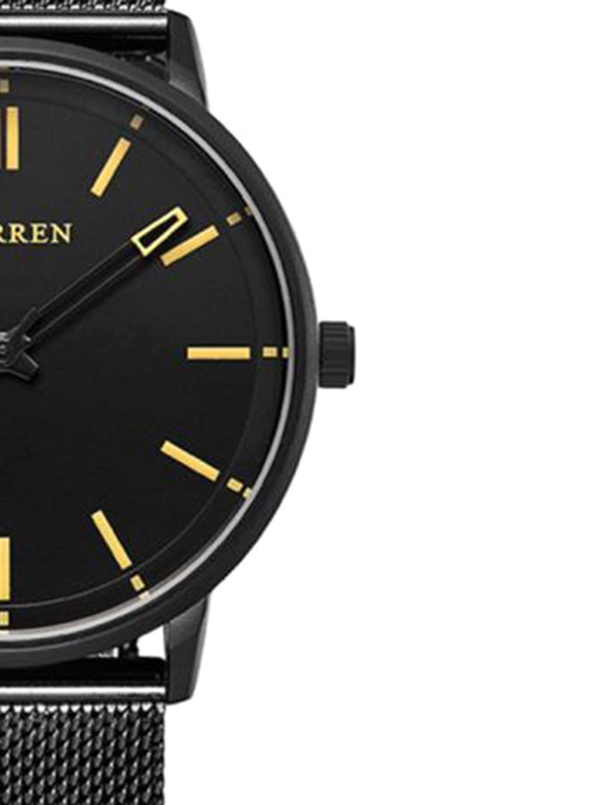 كارين ساعة يد بعقارب مقاومة للماء طراز 8233 - 45 مم - أسود للرجال - Image 3