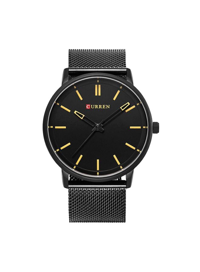 كارين ساعة يد بعقارب مقاومة للماء طراز 8233 - 45 مم - أسود للرجال - Image 1