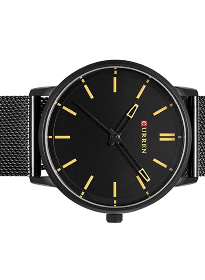 كارين ساعة يد بعقارب مقاومة للماء طراز 8233 - 45 مم - أسود للرجال - Image 5