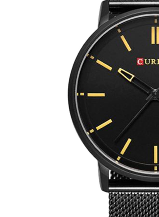 كارين ساعة يد بعقارب مقاومة للماء طراز 8233 - 45 مم - أسود للرجال - Image 4