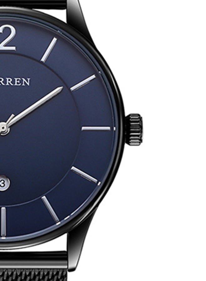 كارين ساعة يد مقاومة للماء بسوار من الإستانلس ستيل طراز 8231 - 42 مم - لون أسود للرجال - Image 4