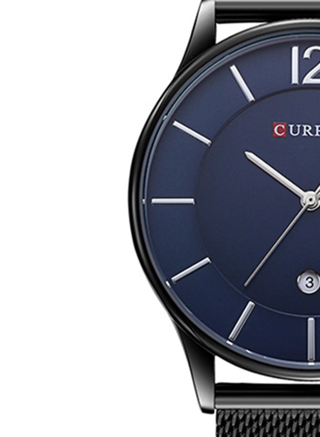 كارين ساعة يد مقاومة للماء بسوار من الإستانلس ستيل طراز 8231 - 42 مم - لون أسود للرجال - Image 5