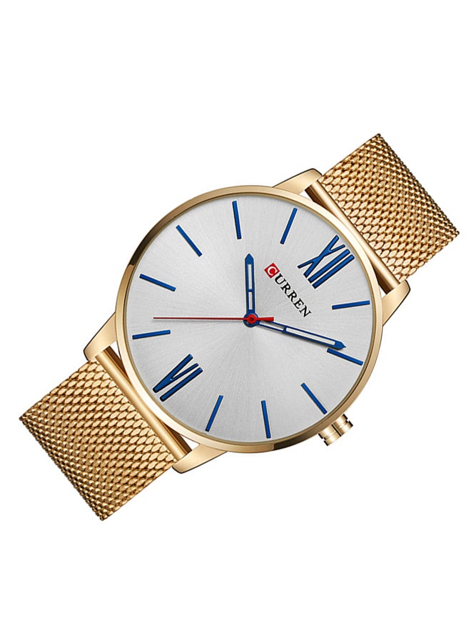 CURREN Men's Water Resistant Analog Watch 8238 - 44 mm - Gold - Image 4