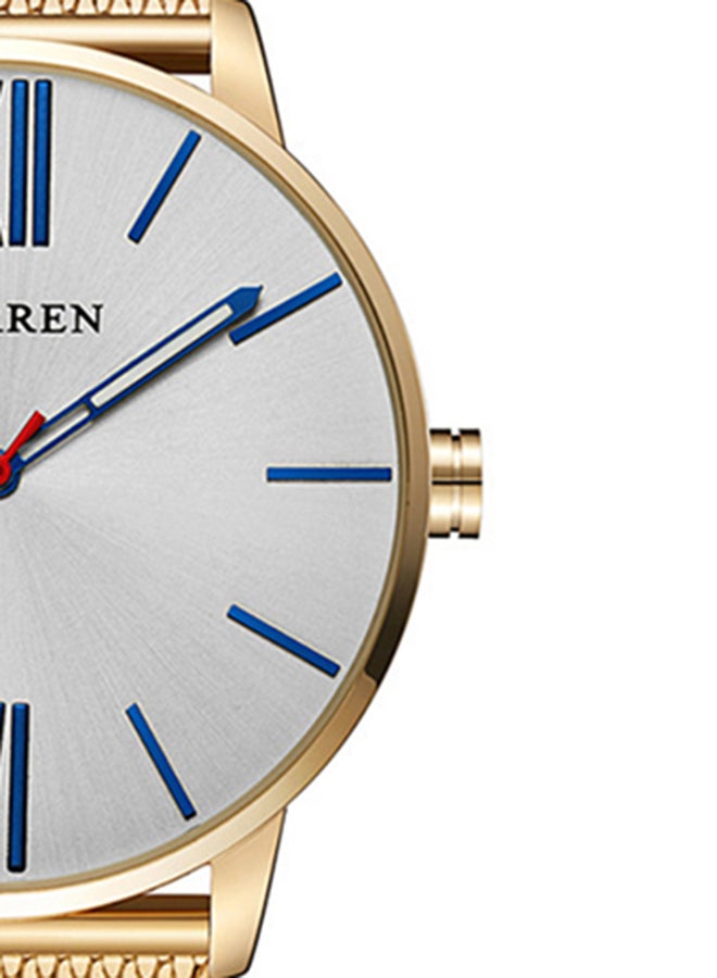 CURREN Men's Water Resistant Analog Watch 8238 - 44 mm - Gold - Image 5