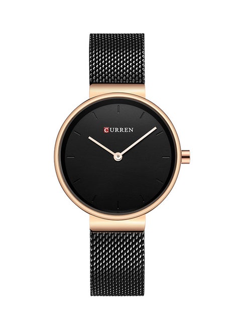 Women's Water Resistant Alloy Analog Watch 9016 - 30 mm - Black