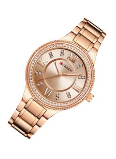 CURREN Women's Water Resistant Analog Watch 9004 - 30 mm - Rose Gold  - Image 3