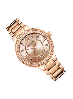 CURREN Women's Water Resistant Analog Watch 9004 - 30 mm - Rose Gold  - Image 4