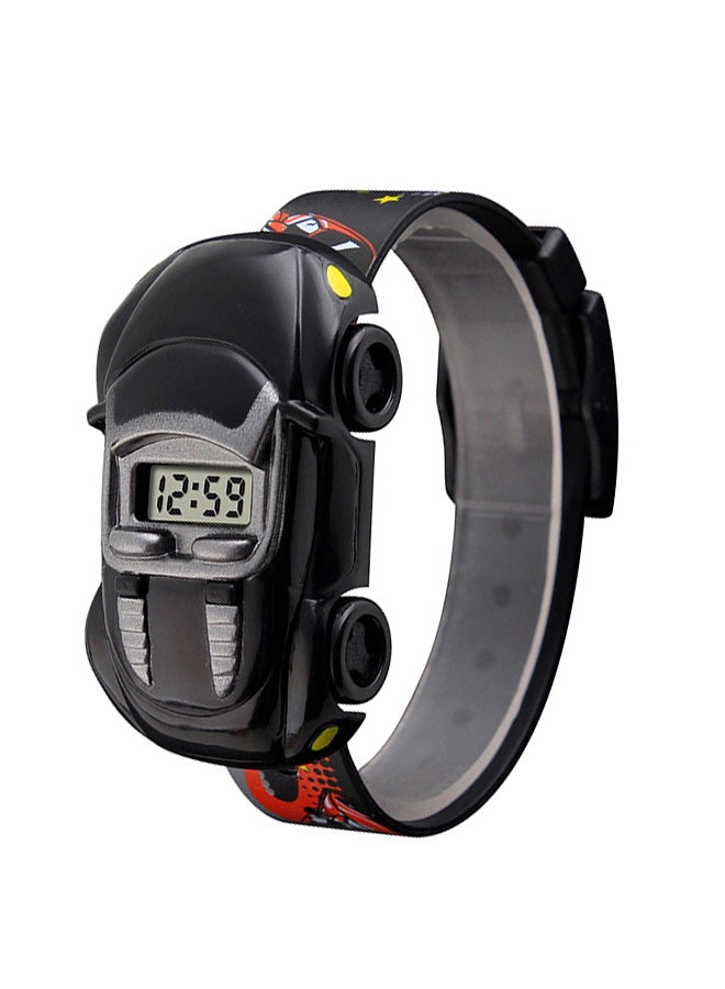 سكمي ساعة يد رقمية من بلاستيك بي في سي 1241 - 28 ملم - أسود للأولاد - Image 4