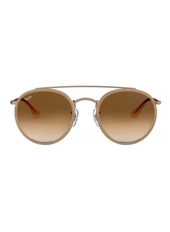 Ray-Ban UV Protection Round Sunglasses - RB3647N 907051 - Lens Size: 51 mm - Gold - Image 1