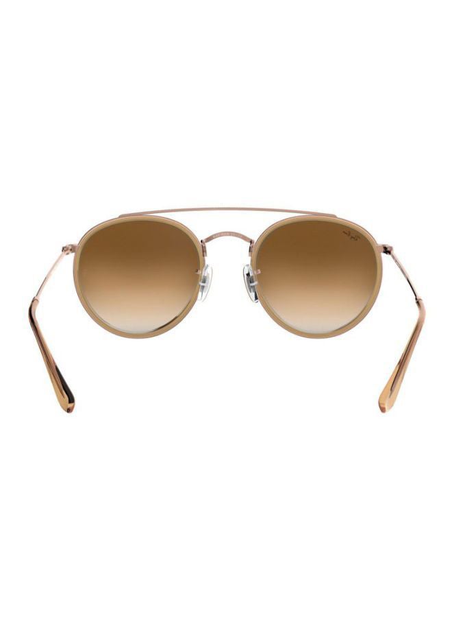 Ray-Ban UV Protection Round Sunglasses - RB3647N 907051 - Lens Size: 51 mm - Gold - Image 4