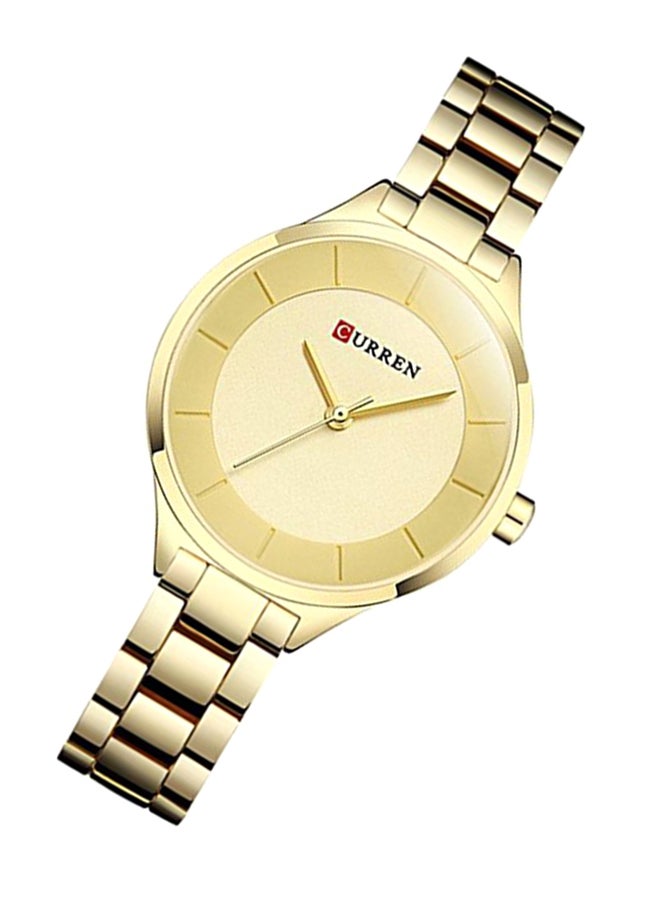 CURREN Women's Stainless Steel Analog Watch WT-CU-9015-GO#D2 - 26 mm - Gold - Image 3