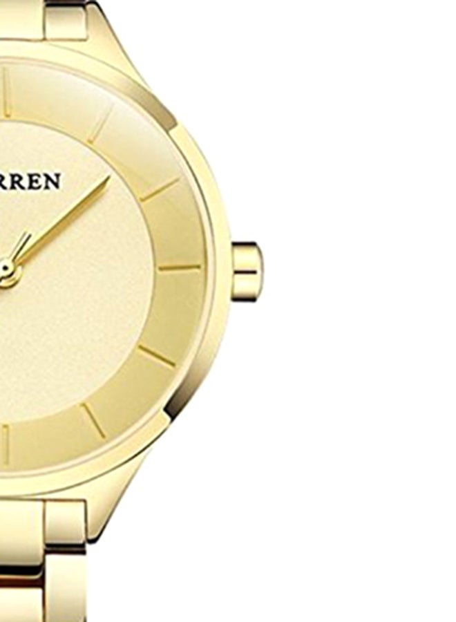CURREN Women's Stainless Steel Analog Watch WT-CU-9015-GO#D2 - 26 mm - Gold - Image 5