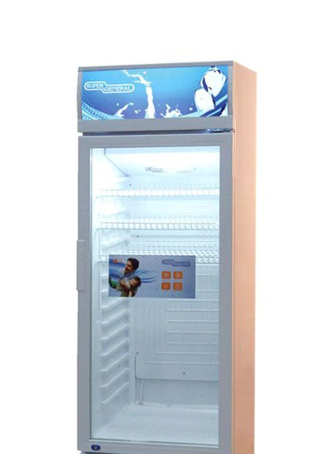 SUPER GENERAL - 295 Liters Double Layered Glass Single Door Chiller 295 L 600 W SGSC 298 White - Image 1