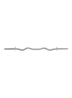BODY SCULPTURE Knurled Curl Bar With 2 Spin Locks - 119 cm 119cm  - Image 1