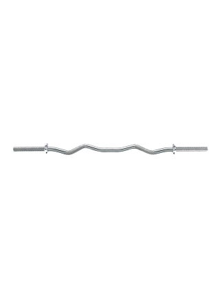 Knurled Curl Bar With 2 Spin Locks - 119 cm 119cm - v1676378940/N18174128A_1